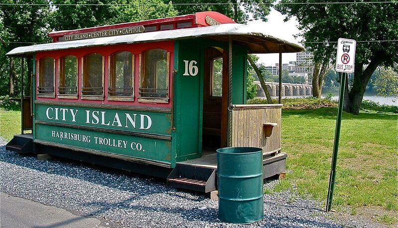 City Island Trolley Car Harrisburg PA